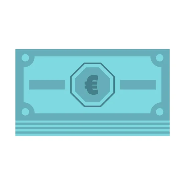 Cash money icon, flat style — Stock Vector