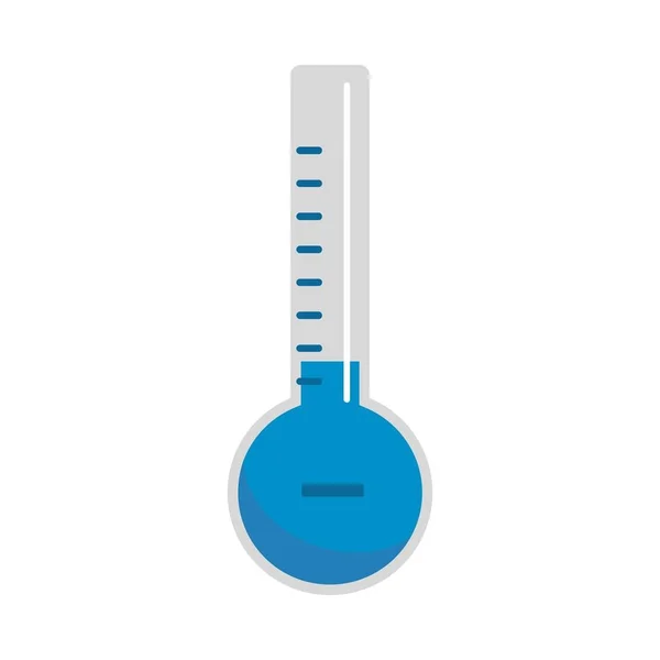 Termometro icona a freddo, stile piatto — Vettoriale Stock