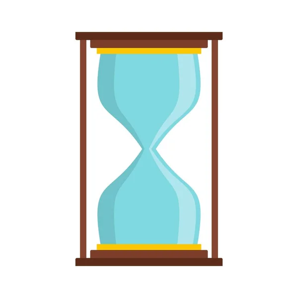 Icono de reloj de arena, estilo plano — Vector de stock