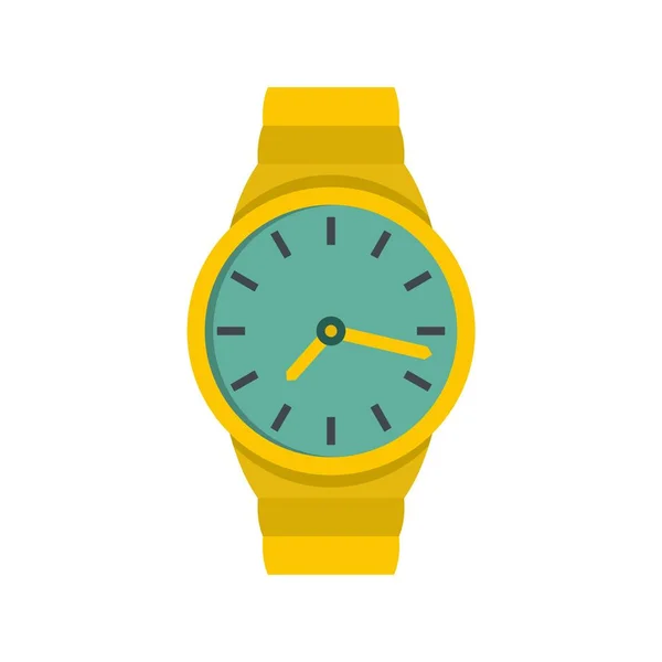 Horloge man pictogram, vlakke stijl — Stockvector