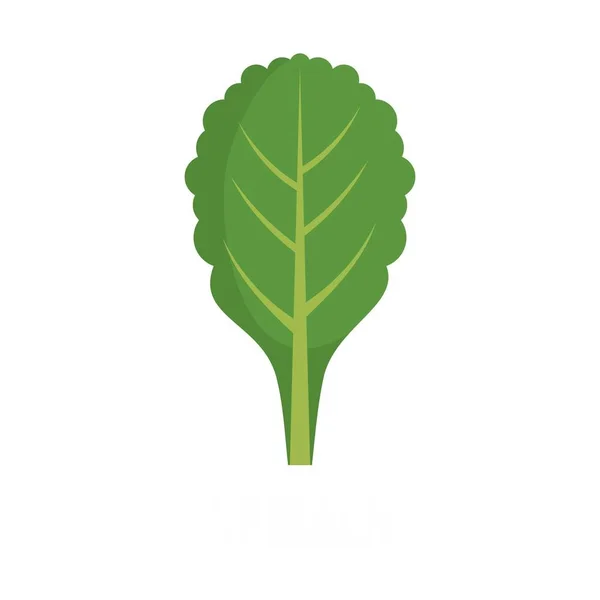 Spinach icon, flat style. — Stock Vector