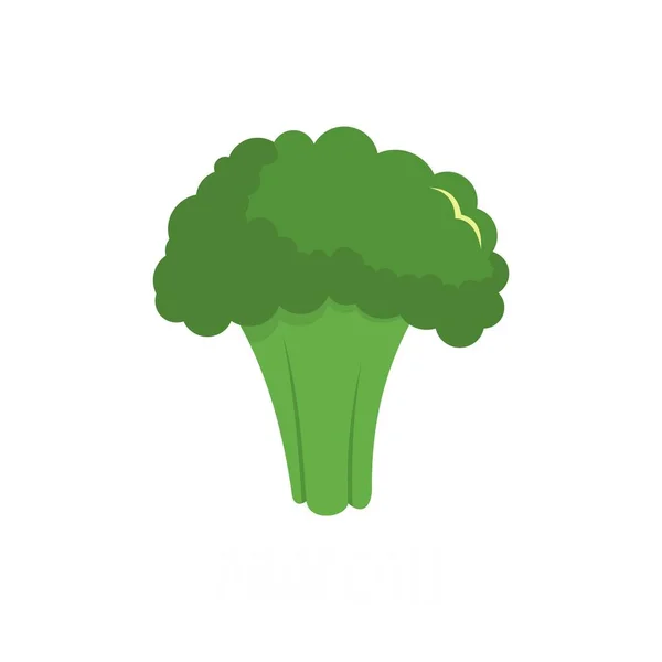 Ícone de brócolis, estilo plano . — Vetor de Stock