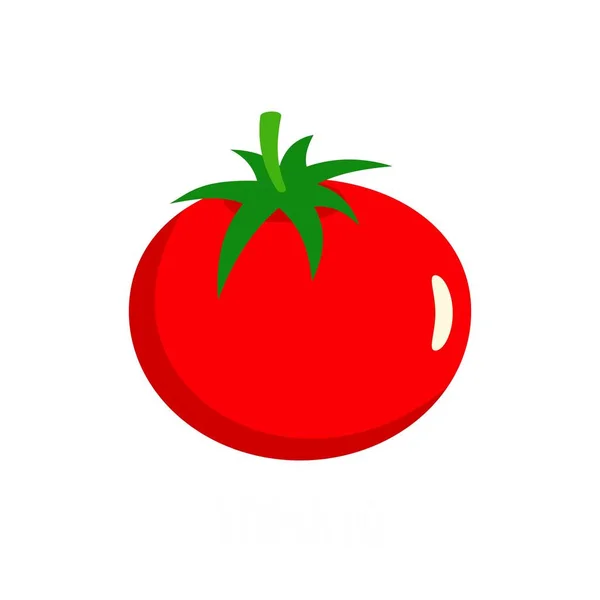 Icona di pomodoro, stile piatto . — Vettoriale Stock