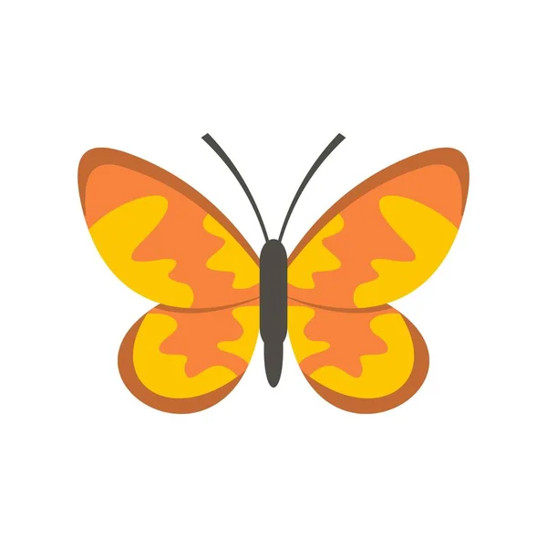 Wild butterfly icon, flat style. — Stock Vector