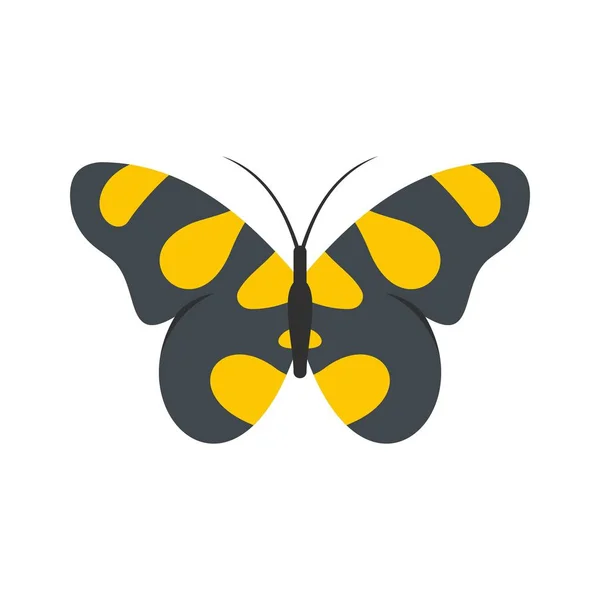 Butterfly in wildlife icon, flat style. — Stock Vector