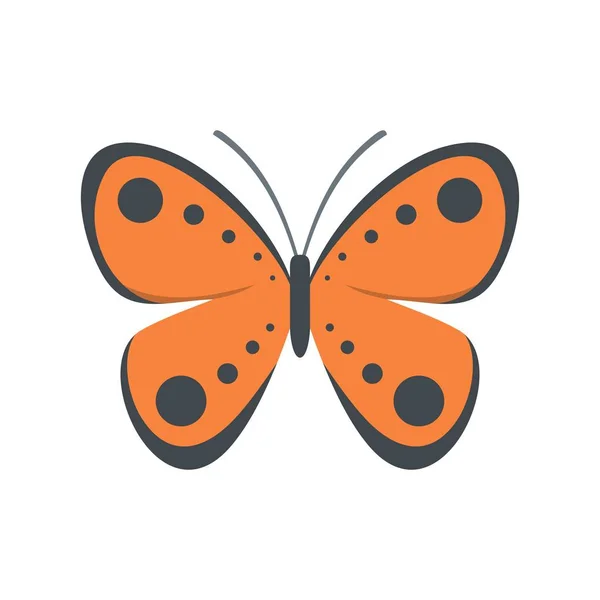 Icono de mariposa tropical, estilo plano . — Vector de stock