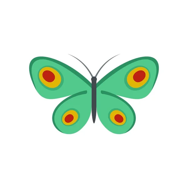 Unknown butterfly icon, flat style. — Stock Vector