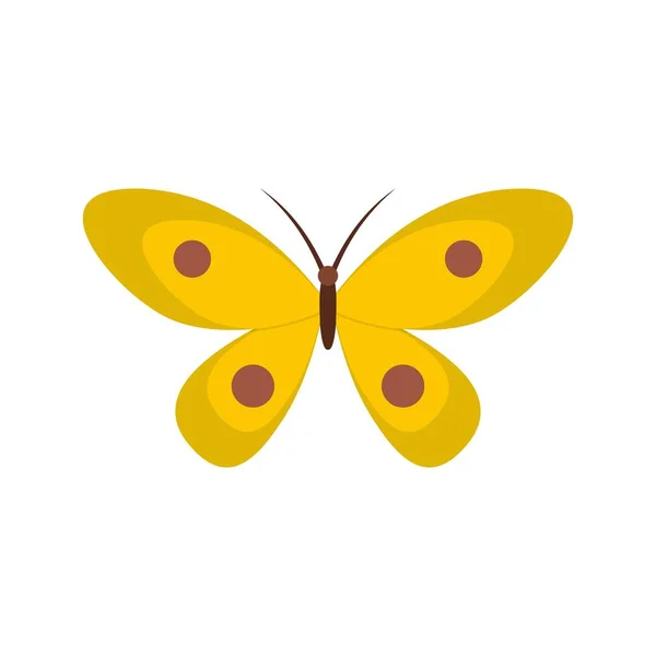 Schmetterling mit Ornament-Symbol, flacher Stil. — Stockvektor