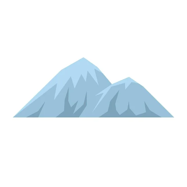 Arrampicata sull'icona di montagna, stile piatto . — Vettoriale Stock