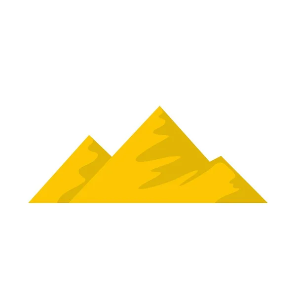 Climb on mountain icon, flat style.