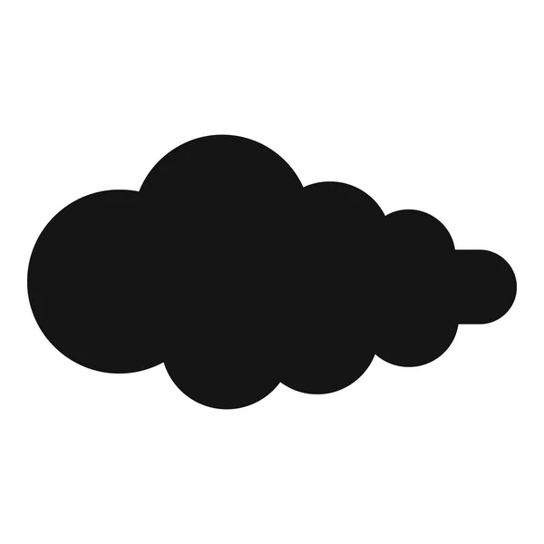 Nuvola con icona fallout, stile semplice . — Vettoriale Stock