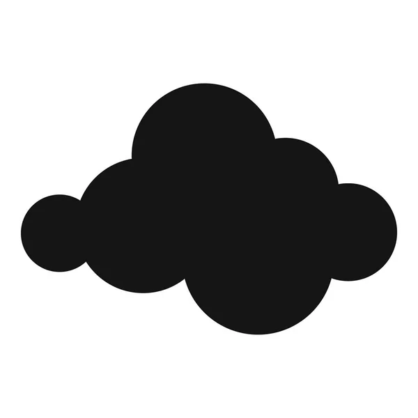 Mozgó felhő ikon, egyszerű stílus. — Stock Vector