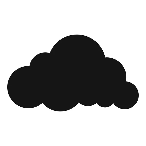 Rakott eső felhő ikon, egyszerű stílus. — Stock Vector