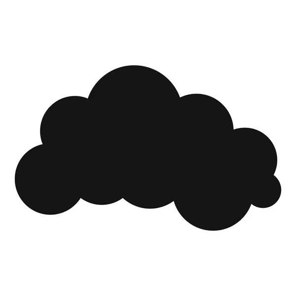 Νύχτα εικονίδιο σύννεφου, απλό στυλ. — Διανυσματικό Αρχείο