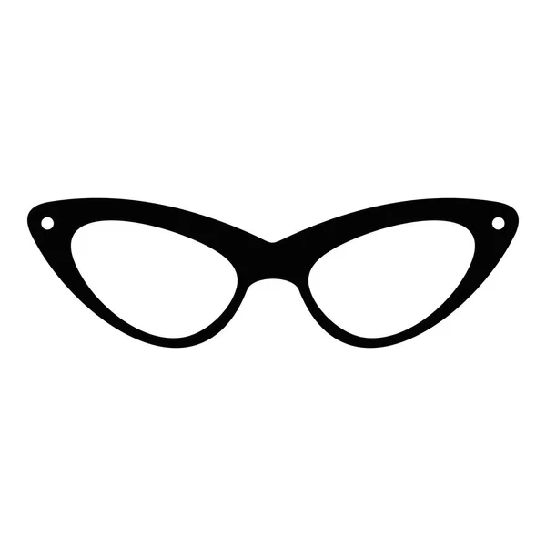 Pictogram van de brillen van elegantie, eenvoudige stijl. — Stockvector
