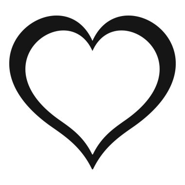 Heart icon, simple style. clipart