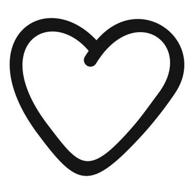 Greedy heart icon, simple style. clipart