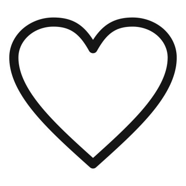 Ardent heart icon, simple style. clipart