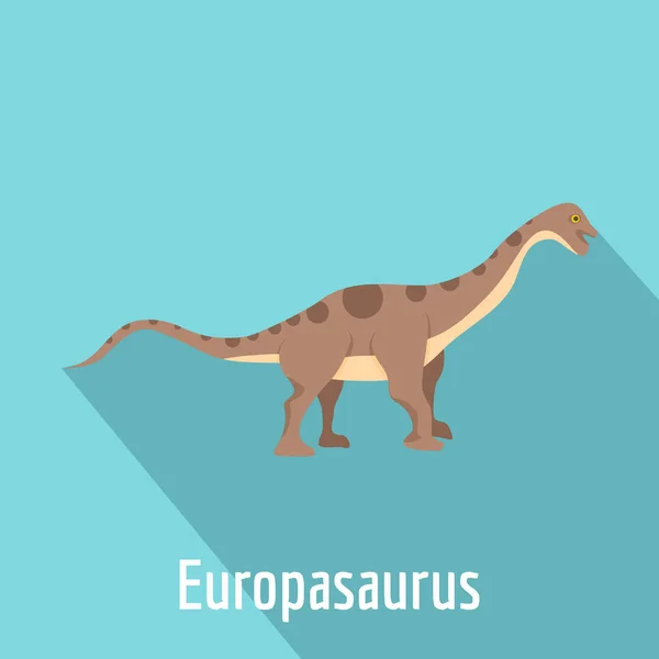 Europasaurus εικονίδιο, επίπεδη στυλ. — Διανυσματικό Αρχείο