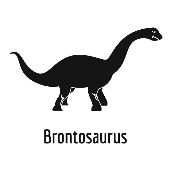 Icône Brontosaurus, style simple . — Image vectorielle