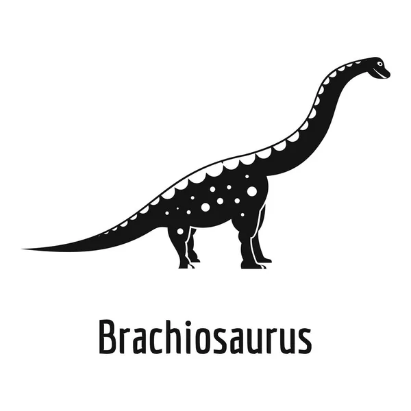 Βραχιόσαυρος εικονίδιο, απλό στυλ. — Διανυσματικό Αρχείο