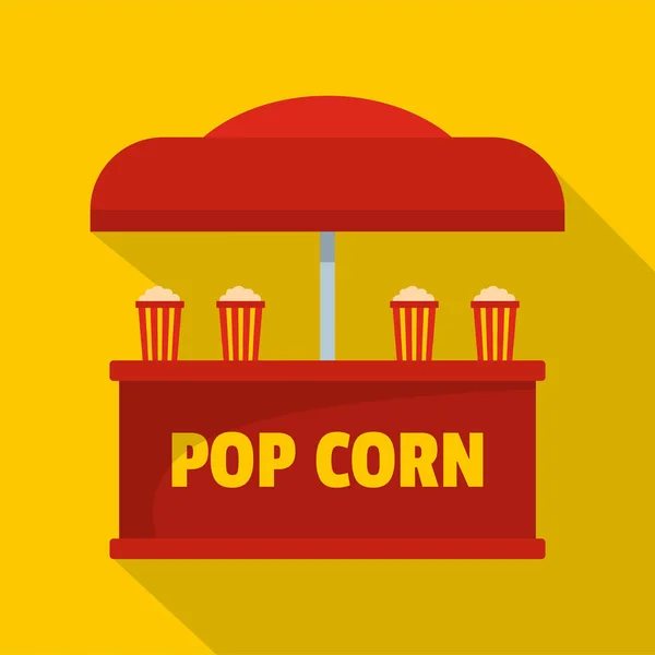 Pop maíz icono de venta, estilo plano . — Vector de stock