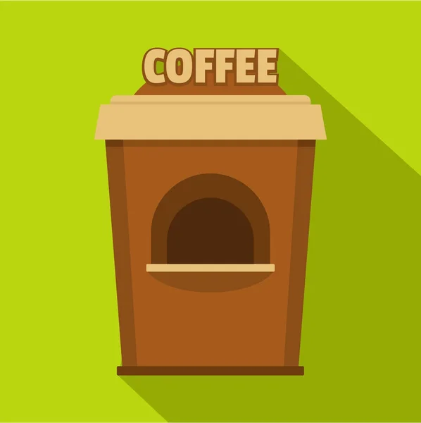Icono de venta de café, estilo plano . — Archivo Imágenes Vectoriales