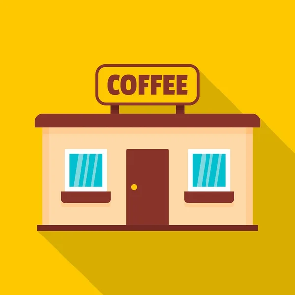 Icono de cafetería, estilo plano . — Vector de stock