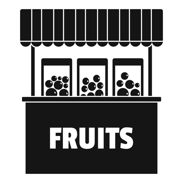 Icono de venta de frutas, estilo simple . — Vector de stock