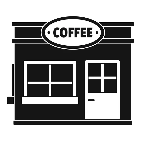 Kaffeehandel-Ikone, einfacher Stil. — Stockvektor
