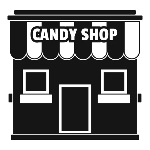 Icono de la tienda de dulces, estilo simple . — Vector de stock