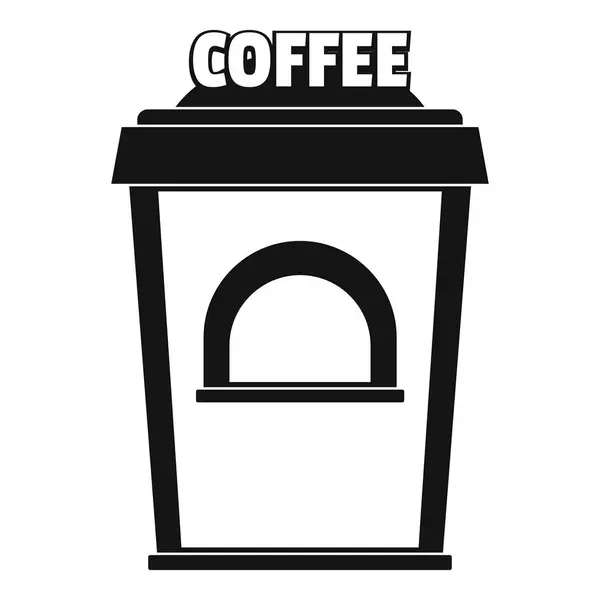 Kawa, sprzedaż ikona, prosty styl. — Wektor stockowy