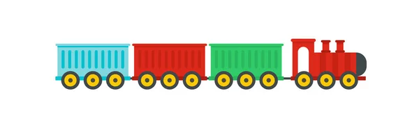Icono de tren sedentario, estilo plano . — Vector de stock