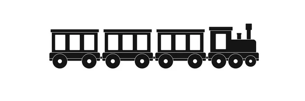 Icono del tren de pasajeros, estilo simple . — Vector de stock