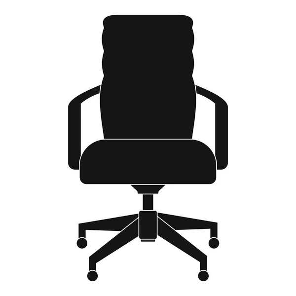 Kontor stol ikon, enkel stil. — Stock vektor