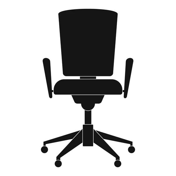 Stuhl mit Rückensymbol, einfacher Stil. — Stockvektor