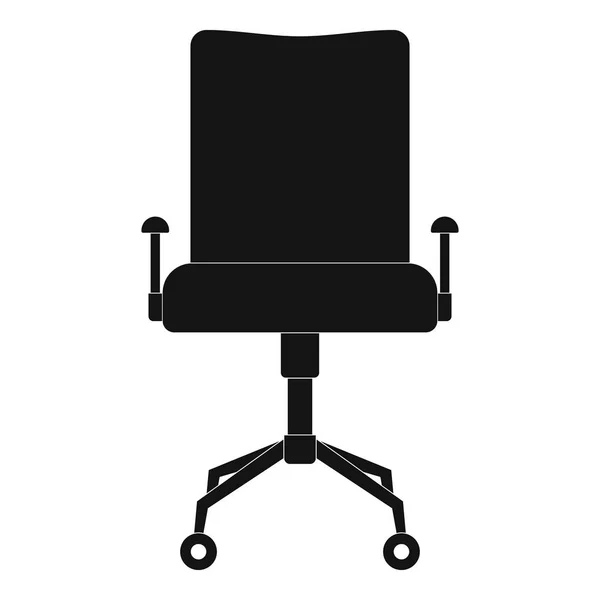 Stuhl-Ikone aus Leder, einfacher Stil. — Stockvektor
