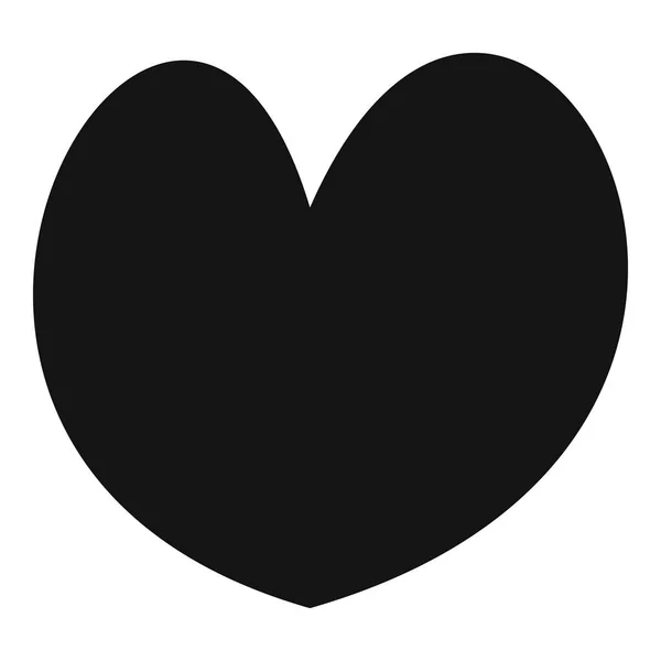 Betrouwbare hart pictogram, eenvoudige stijl. — Stockvector
