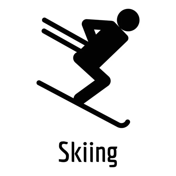 Kayak simgesi, basit tarzı. — Stok Vektör