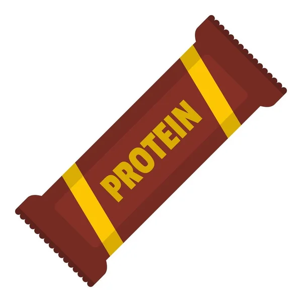 Εικονίδιο σνακ πρωτεΐνης, επίπεδη στυλ. — Διανυσματικό Αρχείο
