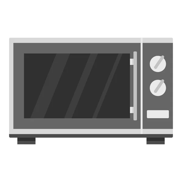 Mutfak mikrodalga fırın simgesi, karikatür tarzı — Stok Vektör