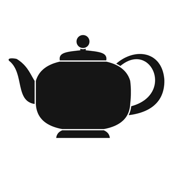 Teekanne mit Stiel-Symbol, einfacher Stil — Stockvektor