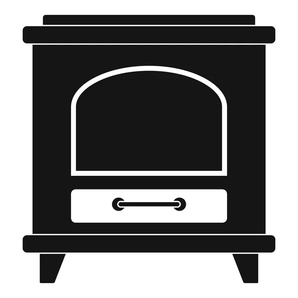 Oude oven pictogram, eenvoudige stijl — Stockvector