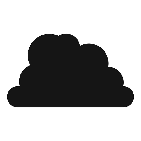 Hornaté cloud ikonu, jednoduchý styl. — Stockový vektor