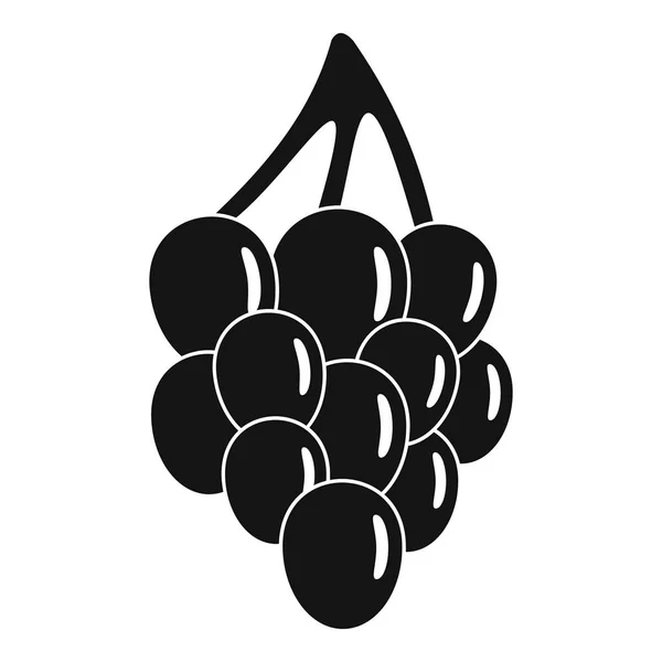 Ícone de uva Bunch, estilo simples — Vetor de Stock