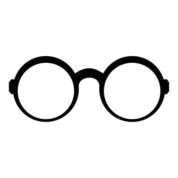 Olvasó ikon, egyszerű stílusú szemüvegek. — Stock Vector