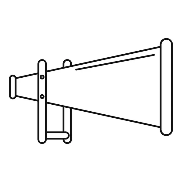 Icône mégaphone, style contour — Image vectorielle