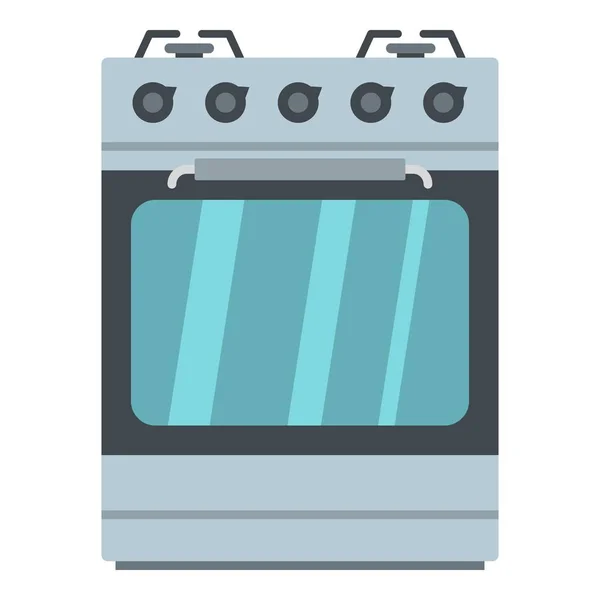 Small gas oven icon, cartoon style — Stock Vector