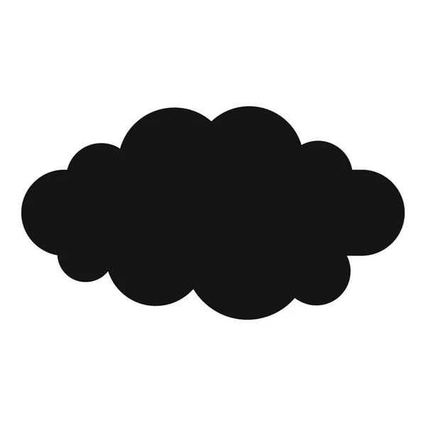 Luminous translucent cloud icon, simple style. — Stock Vector