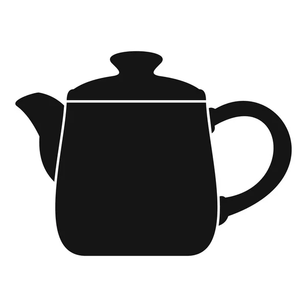 Keramická konvice ikona, jednoduchý styl — Stockový vektor
